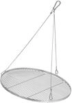 BBQ-Toro Edelstahl Grillrost Rund | &Oslash; 70 cm | Grillgitter mit Seilaufh&auml;ngung,