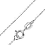 trendor Halskette 333 Wei&szlig;gold Ankerkette 4-seitig Diamantiert 1 mm 31210 |...