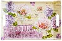 Lashuma Buntes Teetablett Design: Edelrose, Kuchentablett rechteckig 47x31 cm,