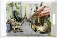 Lashuma Serviertablett rechteckig, Gro&szlig;es Kaffeetablett 54x35 cm,...