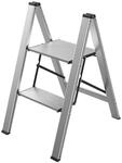 Mephisto Leiter aus Aluminium mit 2 Stufen ohne Griff 150 kg Tragkraft |...