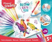 Maped CREATIV - Puste-Stifte BLOW PEN - Grund-Set mit x2 Puste-Schlauch, x2