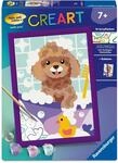 Ravensburger CreArt 12023181 - Badender Pudel - Malen nach Zahlen f&uuml;r Kinder...