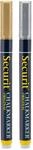 Securit BL-SMA100-V2-GD Kreidemarker Original Small, 2er Set | F&uuml;r nicht-por&ouml;se
