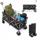 HyperMotion Faltbarer Strandwagen XXL 250 Liter, Klappbarer Bollerwagen bis 100...