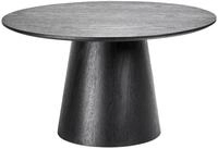 Beliani Couchtisch MDF-Platte Modernes Design Schwarz &oslash; 80 cm Rund Wando