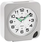Atlanta Quarzwecker ohne Ticken Licht Snooze Alarmindikator Fronteinstellung -...