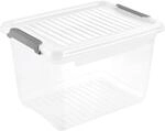keeeper leonie Clipbox, 16,6 l, Modular stapelbare Aufbewahrungsbox, Clipdeckel zum