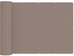 vidaXL Balkon Sichtschutz 200 x 500 cm Stoff mit PU-Beschichtung Taupe