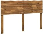 vidaXL Baumkanten-Kopfteil Rostock Natur 120 cm Massivholz Akazie