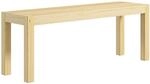 HOMCOM Sitzbank 3-Sitzer Holzbank Landhaus-Stil 120 x 33 x 45 cm Natur | K&uuml;chenbank,