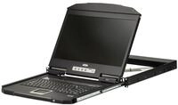 ATEN 1U Kurztiefe USB VGA Single mit deutscher Tastatur, W128301395 (mit...