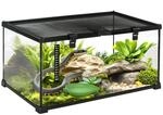 PawHut Terrarium f&uuml;r Reptilien mit Thermometer Schwarz 50 x 30 x 25 cm |...