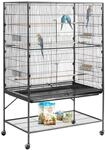 VEVOR Vogelk&auml;fig, 930x580x1510 mm, Vogelvoliere aus Schmiedeeisen mit Sitzstangen,