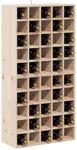 vidaXL Weinregal 2 STK. Natur 56 x 25 x 56 cm Massives Kiefernholz