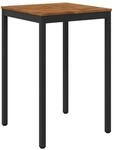 vidaXL Gartenbar-Tisch Nat&uuml;rlich und Schwarz 70 x 68,5 x 105 cm