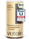 VETAIN Veganes Proteinpulver Vanille - 21g Eiwei&szlig; - 100% Bio & fermentiert |...