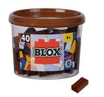 Simba 104114538 - Blox, 40 braune Bausteine f&uuml;r Kinder ab 3 Jahren, 8er...