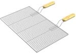BBQ Grillrost Eckig 67x40cm aus Hochwertigem Edelstahl mit Handgriffen f&uuml;r...