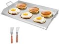 VEVOR Grillplatte Grillpfanne Edelstahl universelle rechteckige Platte (910 x...