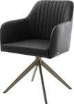DELIFE Esszimmerstuhl Greg-Flex Kreuzgestell breit Effektfinish Titan |...