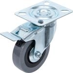 BGS Diy 81957 | Lenkrolle mit Bremse | Anschraubsockel | &Oslash; 75 mm |...