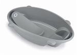 Schale Bubble Grau Farbe U56 (grau) | Kompakte Babywanne (0-12 Monate) mit 2