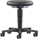 bimos | Arbeitshocker | mit Rollen | Kunstleder | schwarz | Mit Rollen,...