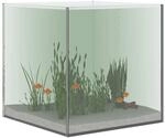 vidaXL Aquarium mit Speicher Transparent 30 x 30 x 30 cm Glas
