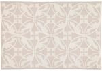 Rhomtuft Badteppich Mauro eckig 70 x 120 cm Farbe Natur-Weiss