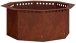 vidaXL Ring f&uuml;r Feuerstelle Rost 60 x 60 x 25 cm Cortenstahl