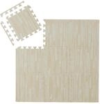 Relaxdays Bodenschutzmatte mit Rand, 9 Puzzlematten f&uuml;r Sport- & Fitnessger&auml;te,