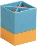 Rhodia 318817C Stiftek&ouml;cher 8x8x11cm Kunstleder T&uuml;rkis
