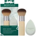 EcoTools Blend + Blur Makeup Brush and Sponge Duo, Makeup Blending Sponge &