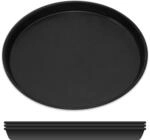 GR&Auml;WE 4er Set Pizzablech &Oslash; 30 cm, rundes Pizza Backblech aus Blaublech,