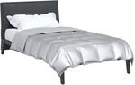 vidaXL Ganzjahresbettdecke 135 x 200 cm 300 g/m&sup2; Silber