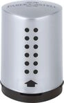 FABER-CASTELL 183700 - Einfachspitzdose Grip 2001 Mini, auf Blister, silber