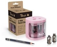 Peach elektrischer Anspitzer - Pink - Spitzer f&uuml;r dicke und d&uuml;nne Stifte 