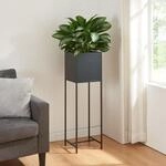 [en.casa] Blumenst&auml;nder Porsgrunn Pflanzenst&auml;nder mit Blumenkasten 100 x 30 x...