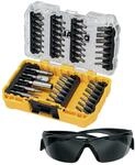 Dewalt Bit-Set 47-teilig High Performance (Schrauberbits inkl. Sicherheitsbrille, mit