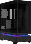 ASUS Prime AP304 ARGB ATX-Geh&auml;use | Schwarz | gew&ouml;lbten Glasscheibe, 4