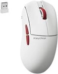 Keychron G4 8K kabellose Maus, Wei&szlig;