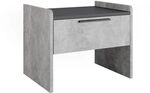 Vicco Esszimmerbank Roman, Beton, 53.5 x 41.1 cm | mit 1 Schublade, geeignet...