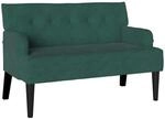 vidaXL Chesterfield Bank Dunkelgr&uuml;n 112 x 65,5 x 75 cm Samt
