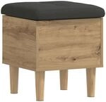 vidaXL Aufbewahrungsbank mit Kissen Artisan-Eiche 42 x 42 x 46 cm | Gestell aus