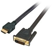EFB HDMI/DVI HighSpeed Anschlusskabel mit Ethernet Stecker Typ A auf DVI-D 24+1