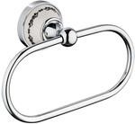 PaulGurkes Nostalgie Retro Handtuchring Handtuchhalterung, Massives Messing,