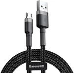 Baseus Cafule MicroUSB Kabel CAMKLF-CG1-2m - Grau/Schwarz