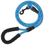 Relaxdays Hundeleine reflektierend, 150 cm, gepolsterte Schlaufe, Leine kleine &