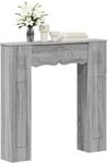 vidaXL Kaminumrandung Sonoma-Grau 102 x 20 x 102 cm Holzwerkstoff